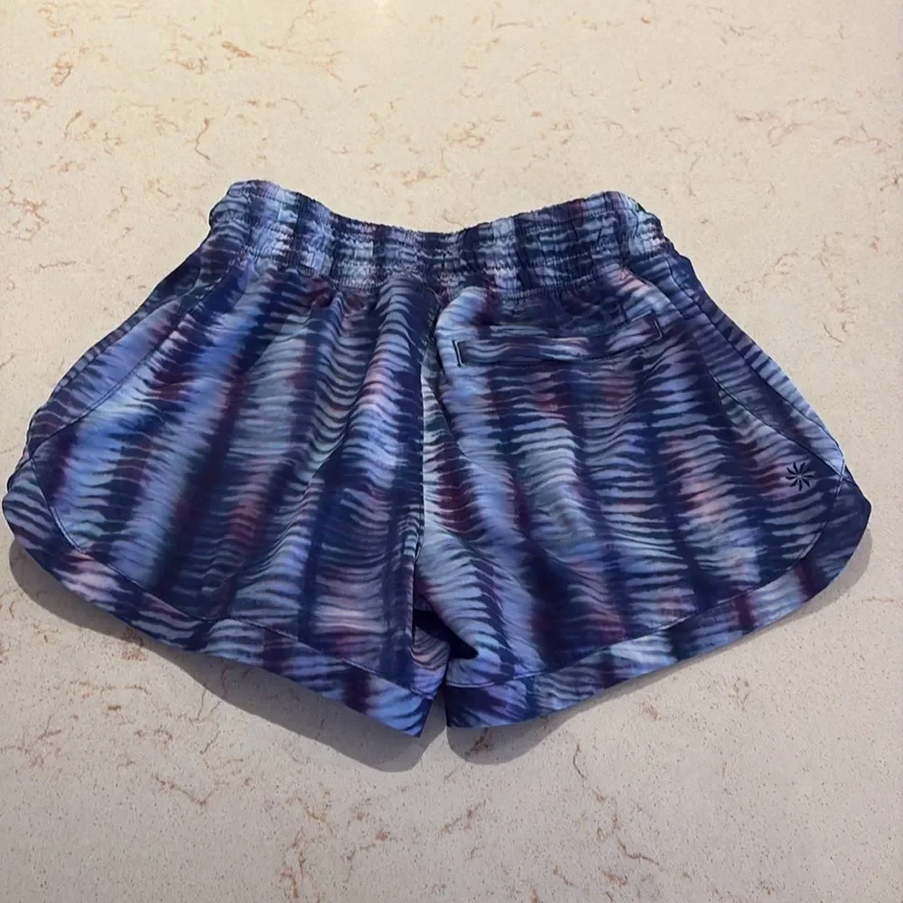 Athleta GIRL SZ (8/10) medium tie-dye drawstring shorts